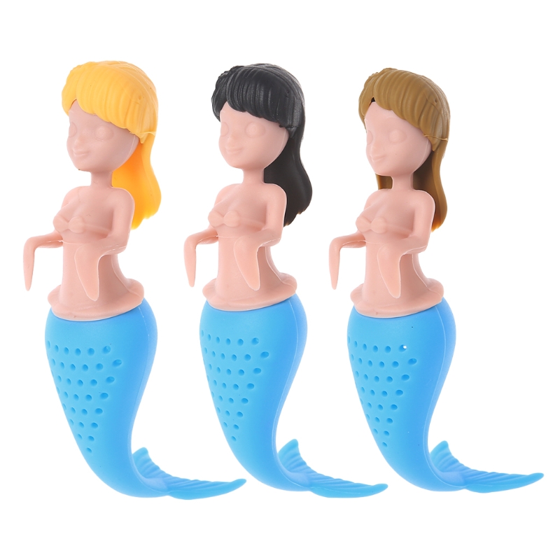Herbal Tea - Mermaid ชา Infuser หลวมกรองสมุนไพร Spice ซิลิโคน