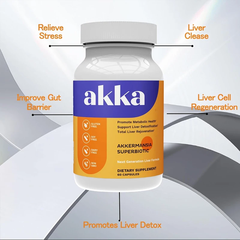 Herbal Supplement - AKKA พรีเมี่ยมทําความสะอาดตับและซ่อมแซมวิตามินซุปเปอร์: ฟื้นฟูตับและซ่อมแซมอาหารเสริมสมุนไพร