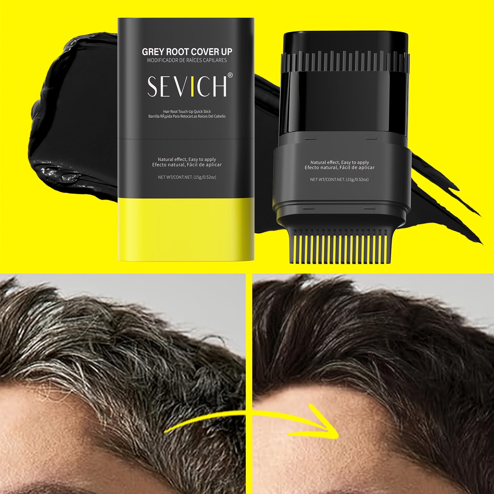 2in1 ย้อมผมพร้อมหวีสีดําสีน้ํา - Ginger Tea บทวิจารณ์และราคา