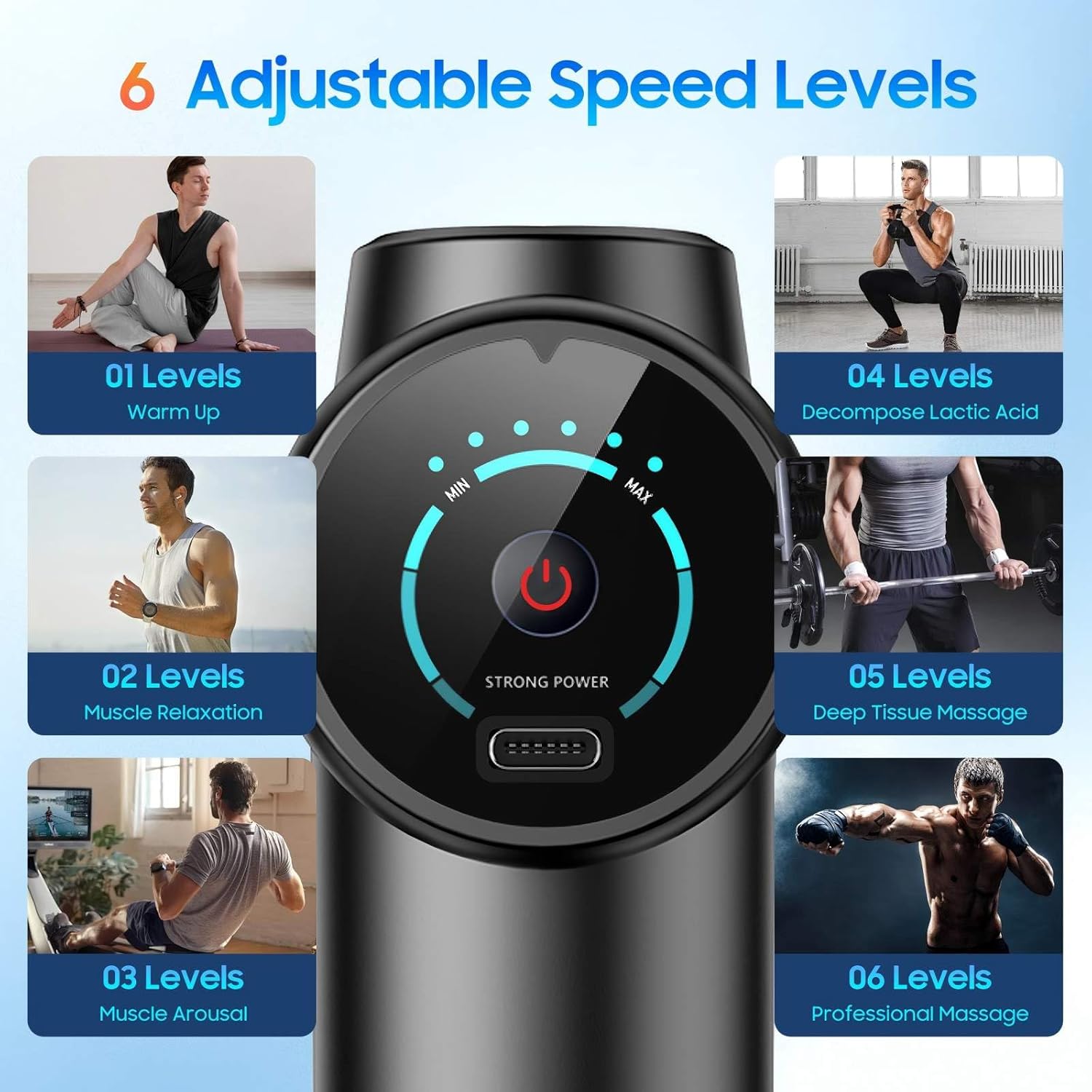ปืนนวดกล้ามเนื้อแบบใหม่ ปี 202 - Health Wellness บทวิจารณ์และราคา