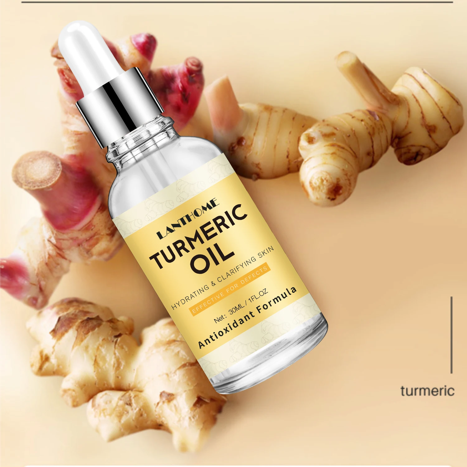 เซรั่มน้ำมันขมิ้นต่อต้านริ้วรอ - Turmeric บทวิจารณ์และราคา