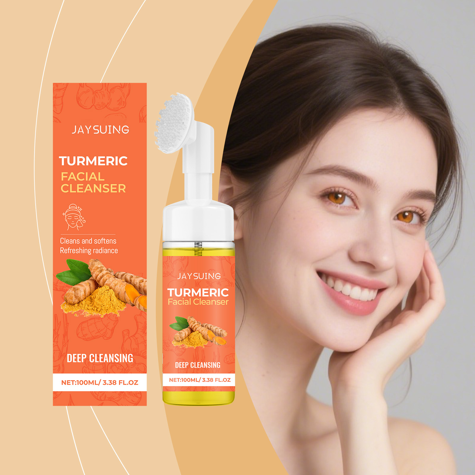 มูสทำความสะอาดผิวหน้าขมิ้น ทำค - Turmeric บทวิจารณ์และราคา