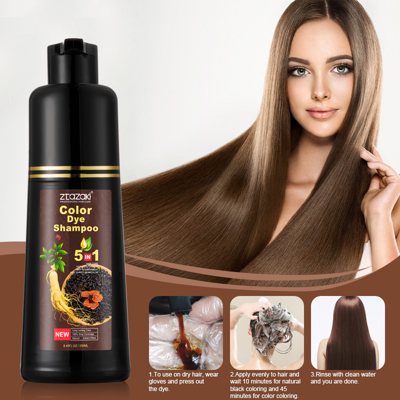 โมเครุ แชมพูย้อมผมผสมโสม สูตรส - Ginger Tea บทวิจารณ์และราคา